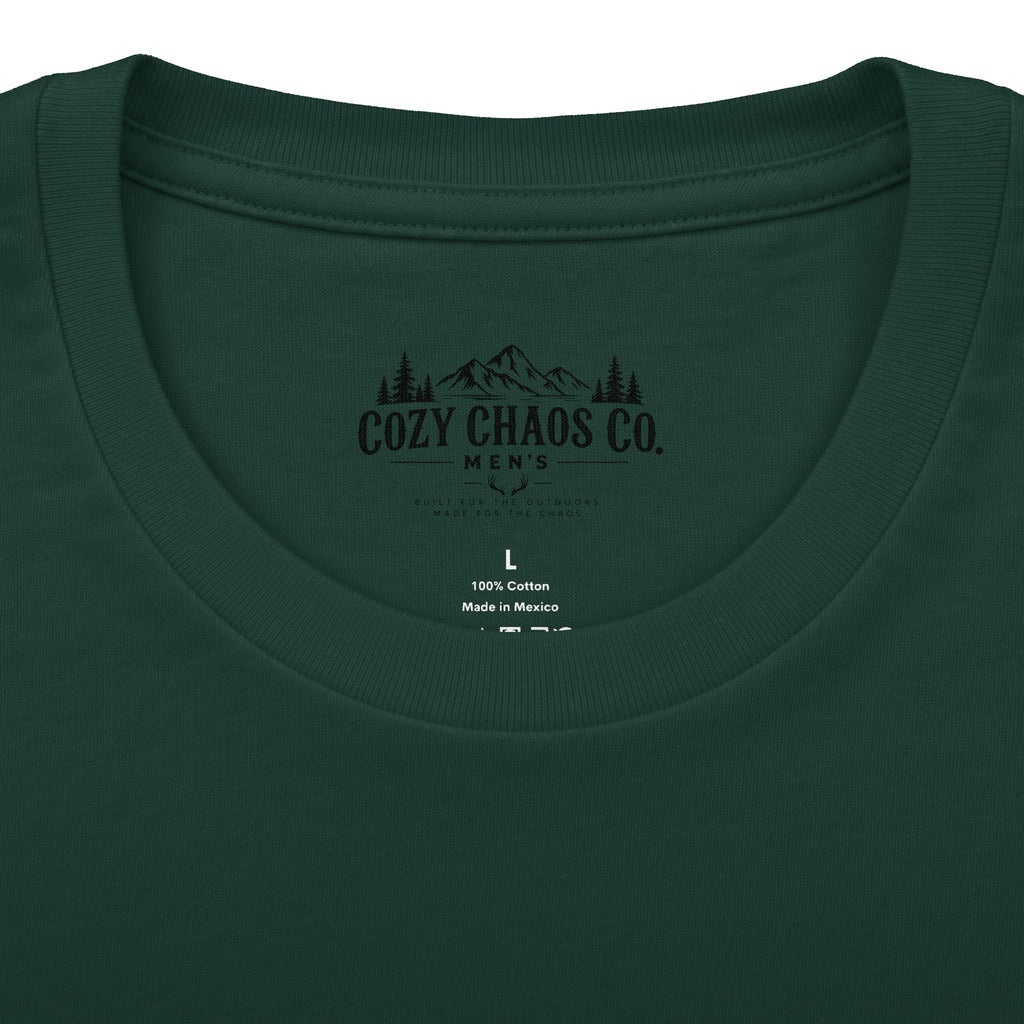Cozy Chaos Co. Men’s Outdoors Tee – Built for the Outdoors, Made for the Chaos 🌲🏹