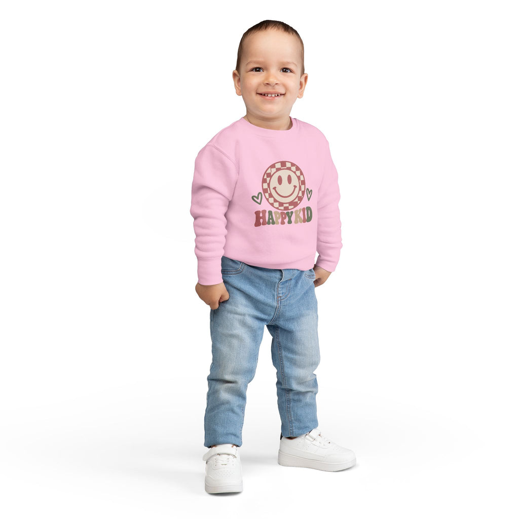 Happy Kid Toddler Sweatshirt | Cozy Chaos Co.
