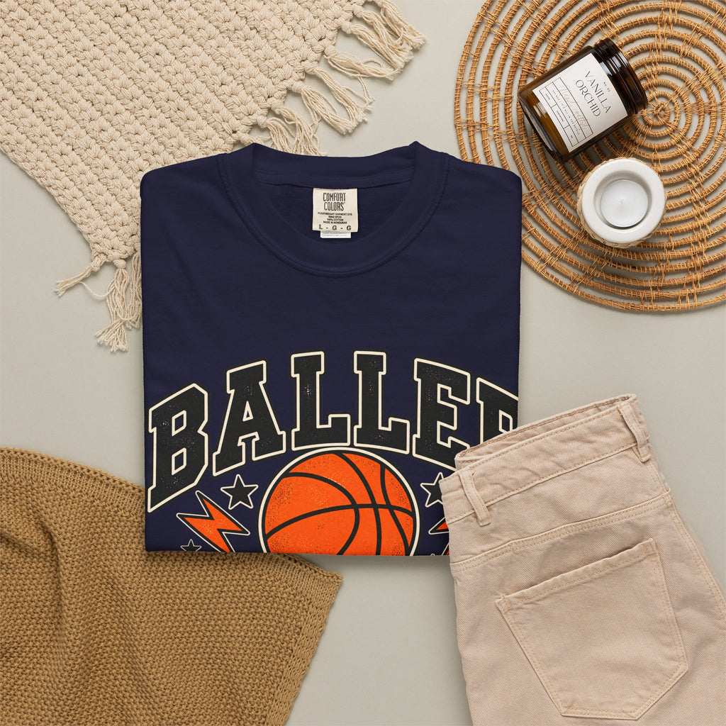Baller Varsity Basketball Women’s Graphic T-Shirt 🏀