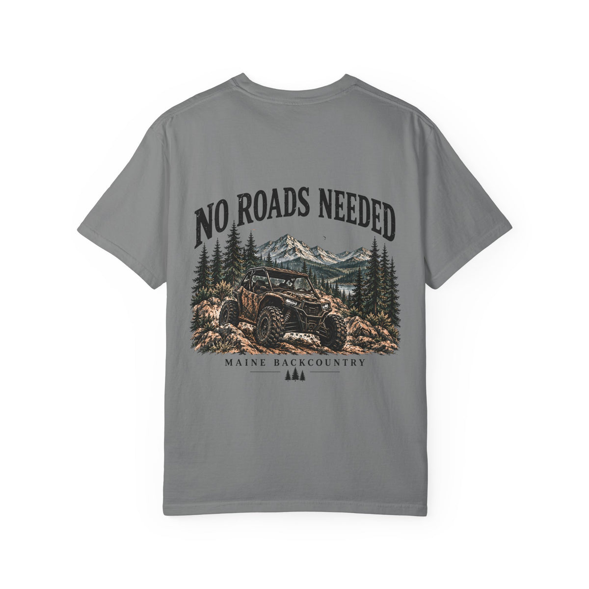 No Roads Needed – Maine Backcountry Adventure Tee | Cozy Chaos Co.