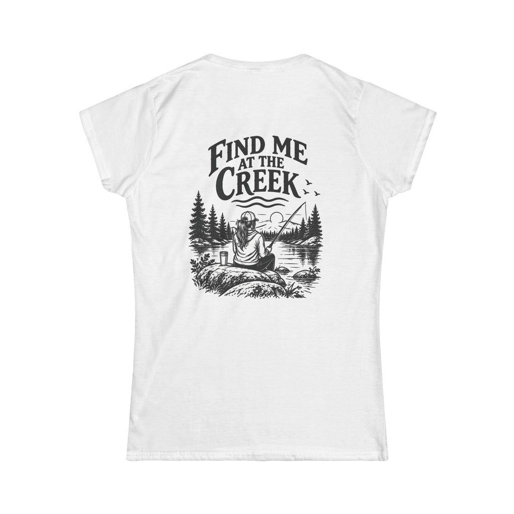 Find Me at the Creek – Women’s Fishing Tee | Cozy Chaos Co.