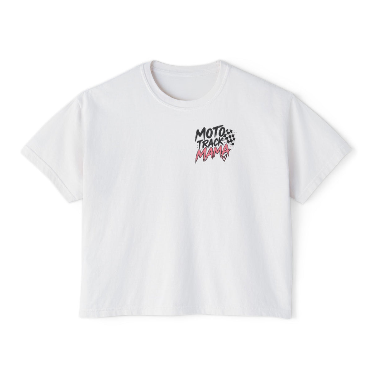 Moto Track Mama – Motocross Mom Graphic Tee 🏁💗