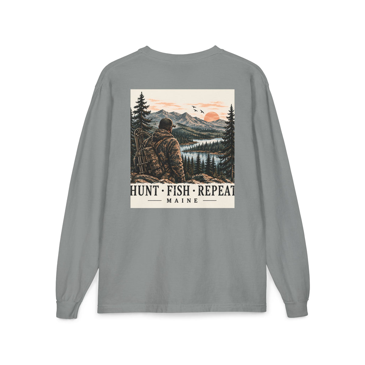Hunt • Fish • Repeat Maine Outdoors Tee | Cozy Chaos Co.
