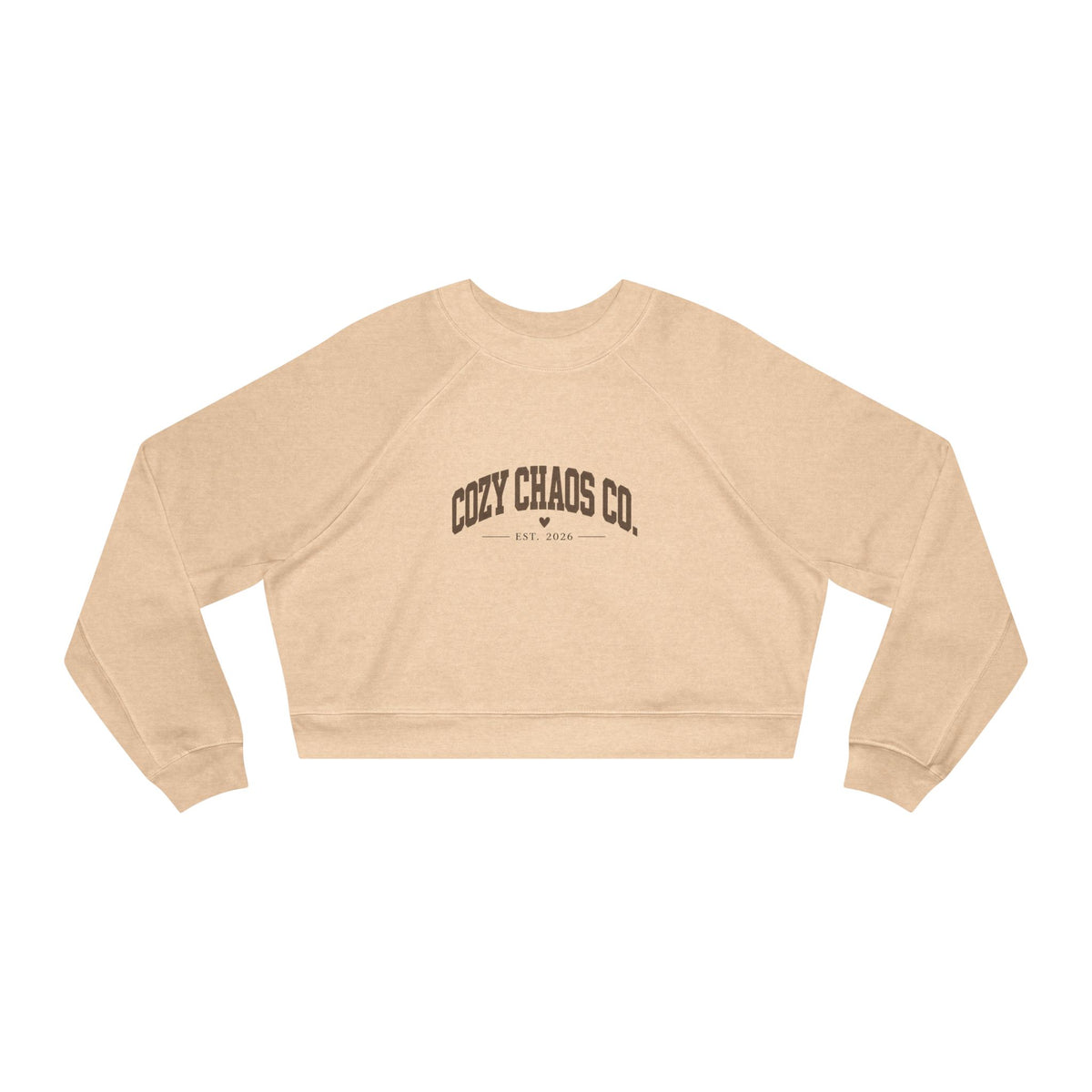 Women's Cropped Cozy Chaos Co. Fleece Pullover