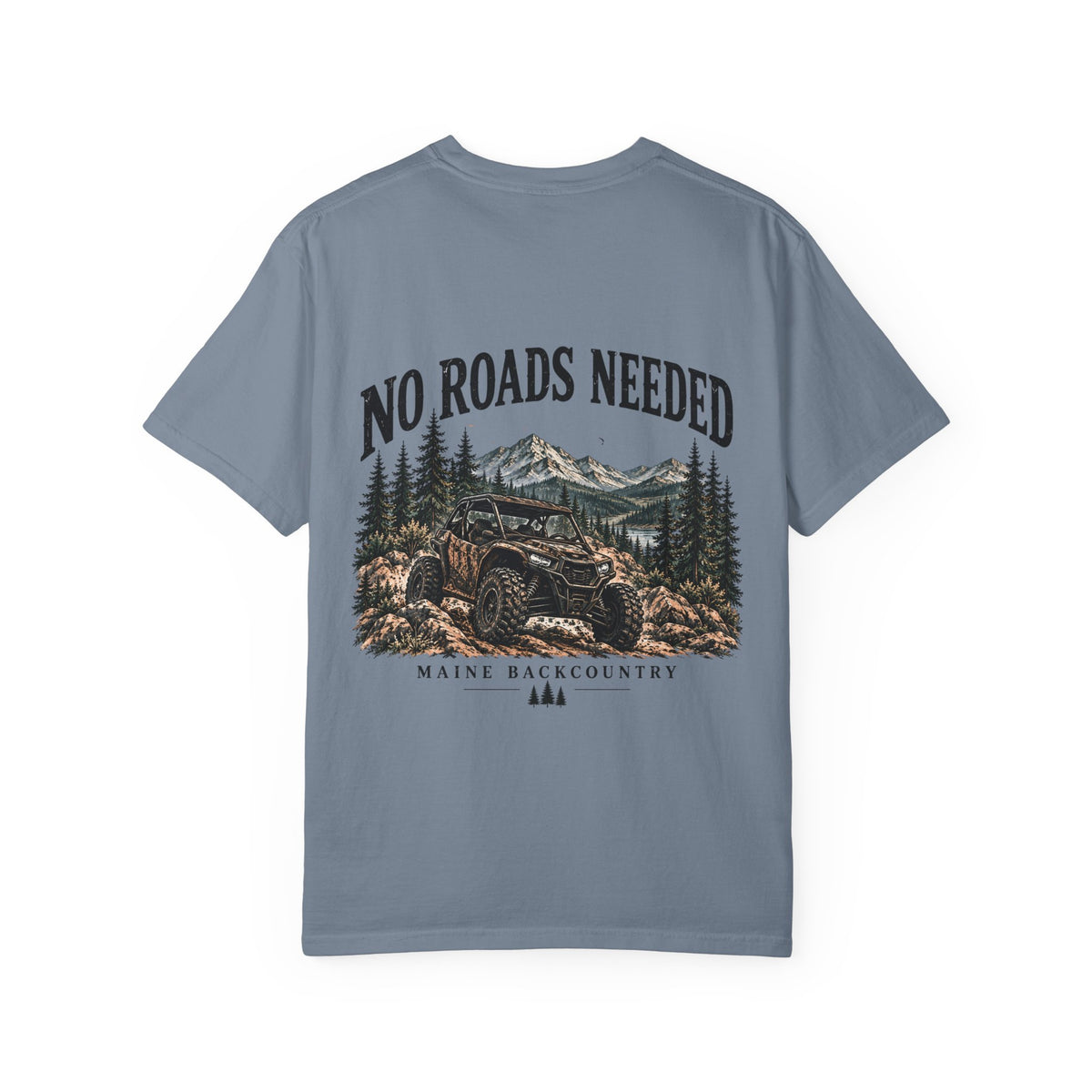 No Roads Needed – Maine Backcountry Adventure Tee | Cozy Chaos Co.