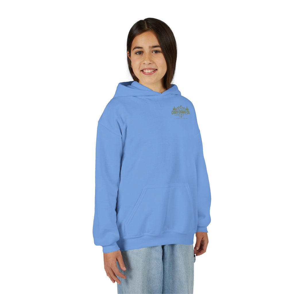 Maine Grown Kids Sweatshirt – Cozy Outdoor Pine Tree & Sunset Crewneck