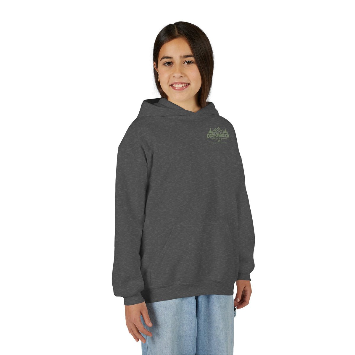 Maine Grown Kids Sweatshirt – Cozy Outdoor Pine Tree & Sunset Crewneck