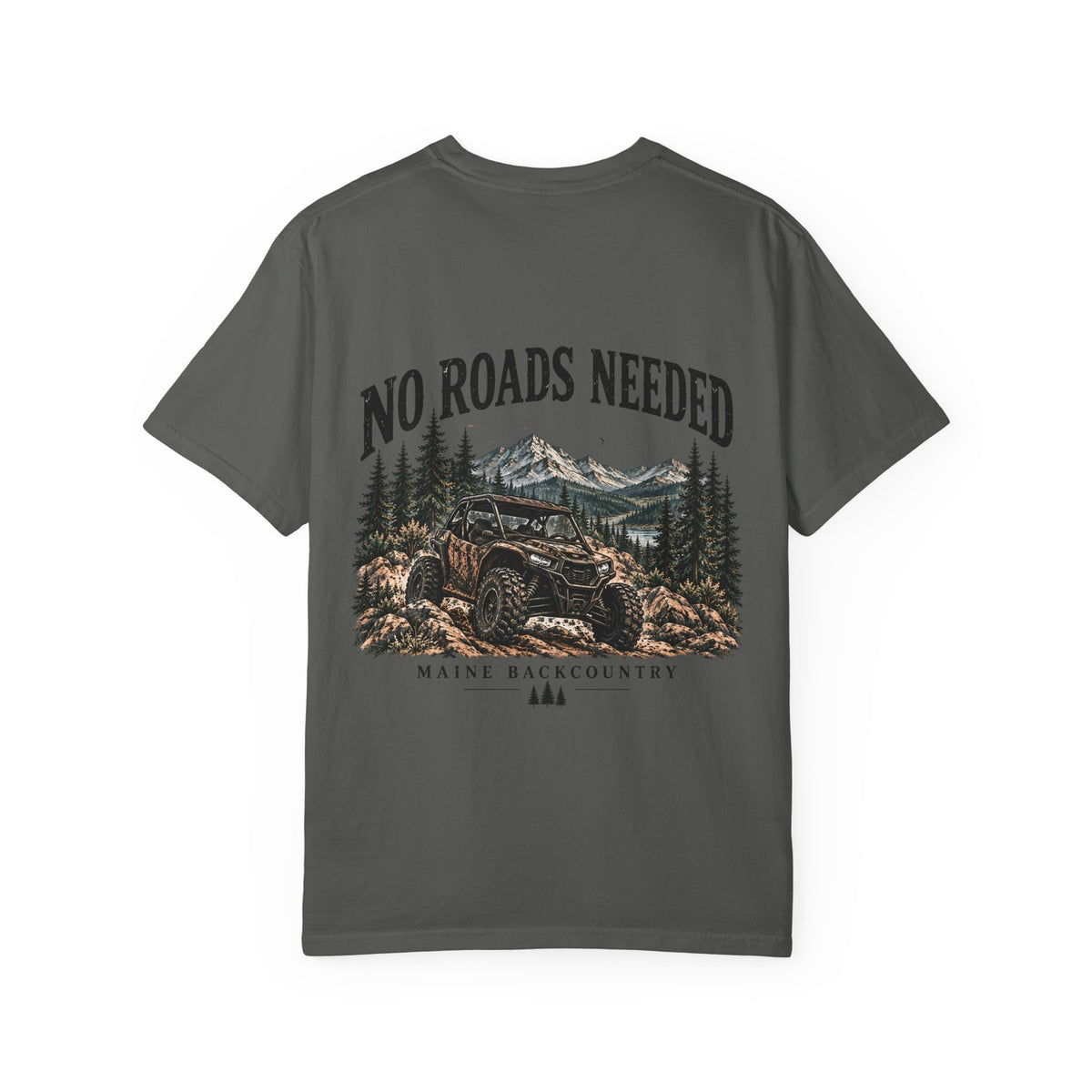 No Roads Needed – Maine Backcountry Adventure Tee | Cozy Chaos Co.