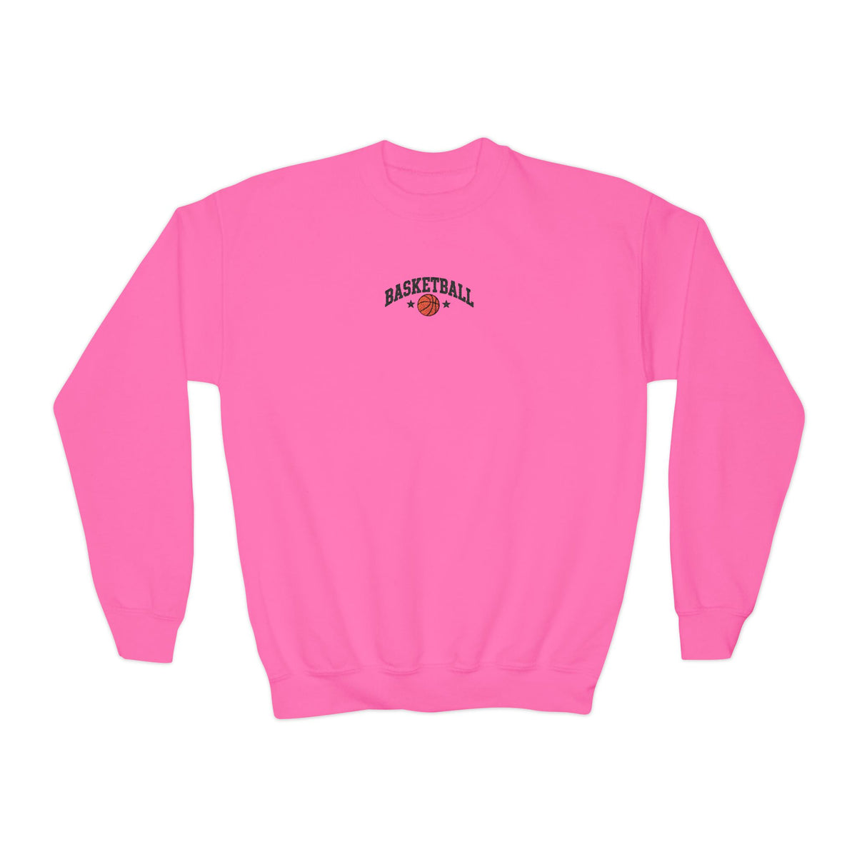 asketball Embroidery-Look Youth Crewneck Sweatshirt 🏀