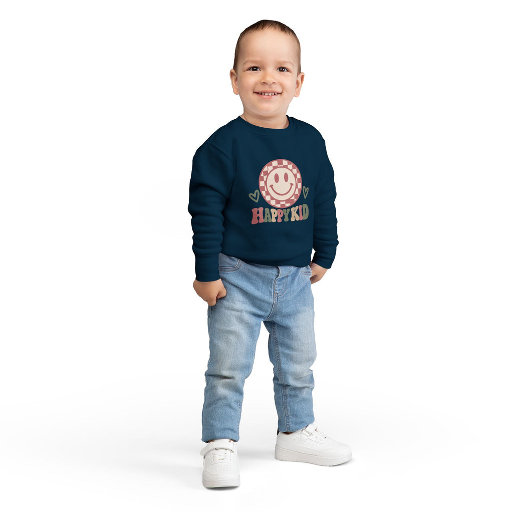 Happy Kid Toddler Sweatshirt | Cozy Chaos Co.