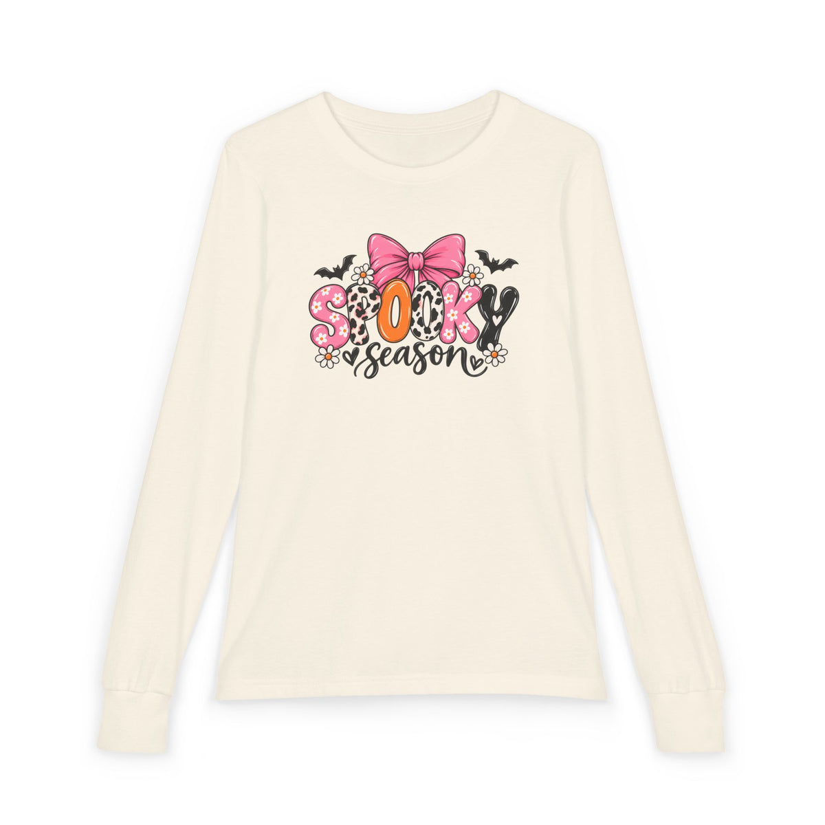 Spooky Season Bow Kids Halloween Sweatshirt | Cozy Chaos Kid