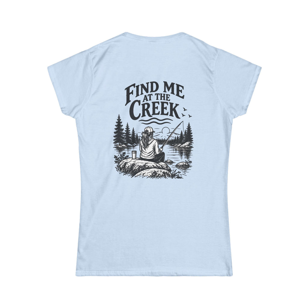 Find Me at the Creek – Women’s Fishing Tee | Cozy Chaos Co.