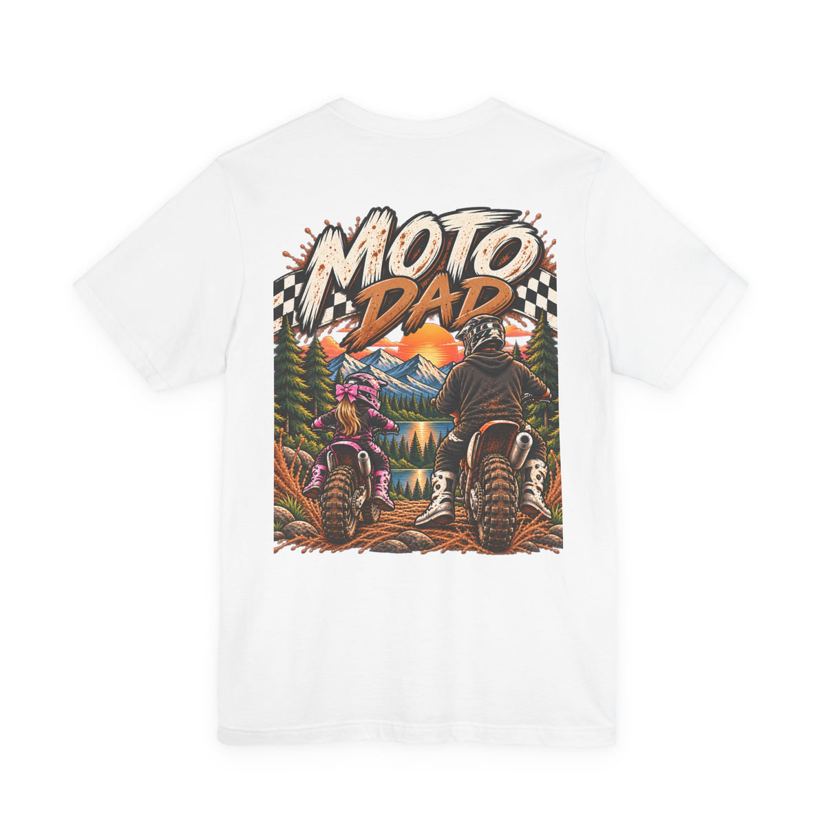 Moto Dad & Mini Adventure Tee | Father & Daughter Dirt Bike Shirt | Cozy Chaos Co. 🏍️🏁🌲