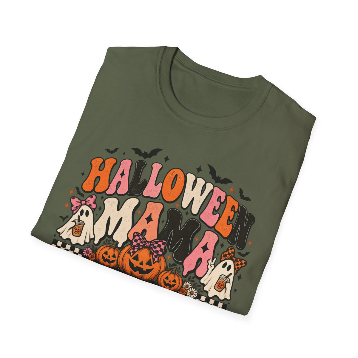 Halloween Mama Social Club Retro Crewneck Sweatshirt – Cute Spooky Mom Halloween Graphic 🎃👻🩷