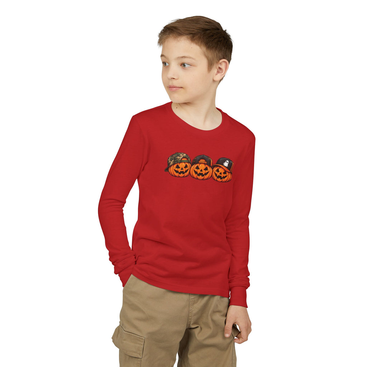 Cool Pumpkin Crew Kids Halloween Sweatshirt | Cozy Chaos Kid 🎃🧢👻