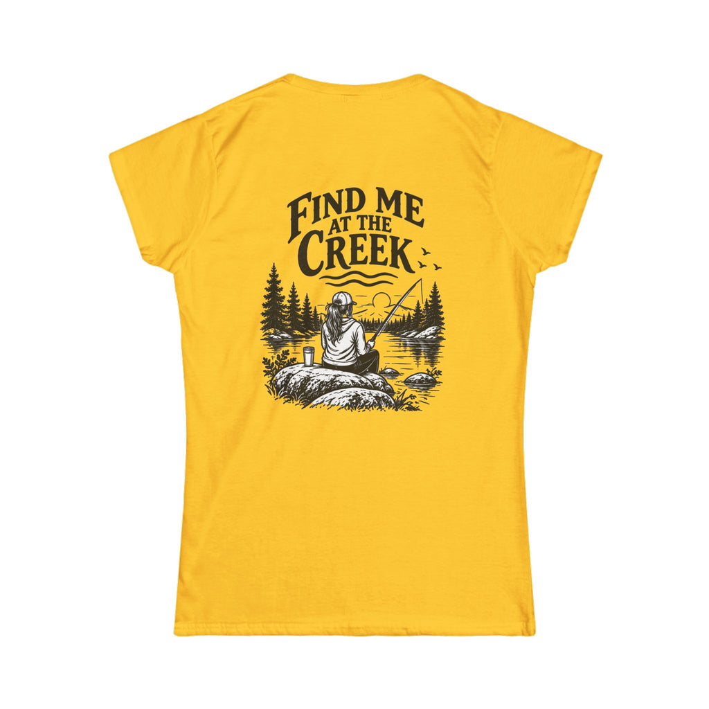 Find Me at the Creek – Women’s Fishing Tee | Cozy Chaos Co.