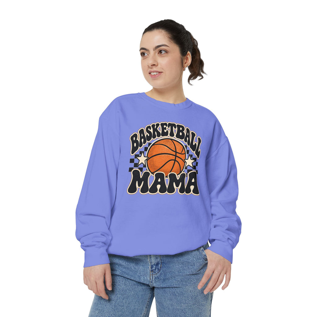 Basketball Mama Retro Game Day Crewneck Sweatshirt 🏀