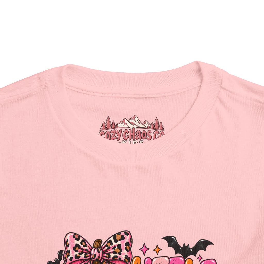 Little Pumpkin Bow Girls Toddler Halloween Shirt | Cozy Chaos Kid 🎃🎀💕