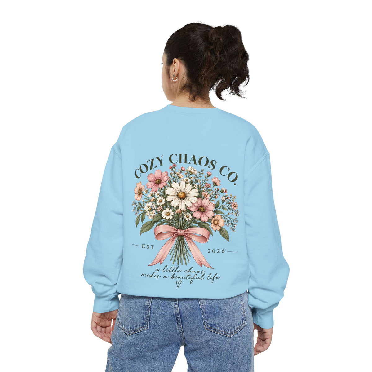 Cozy Chaos Co. Vintage Wildflower Sweatshirt 🤍