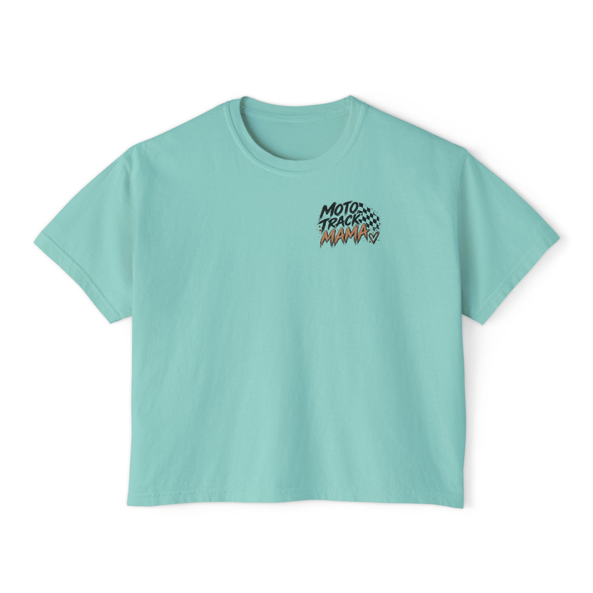 Moto Track Mama – Motocross Mom Graphic CropTee 🏁🤎