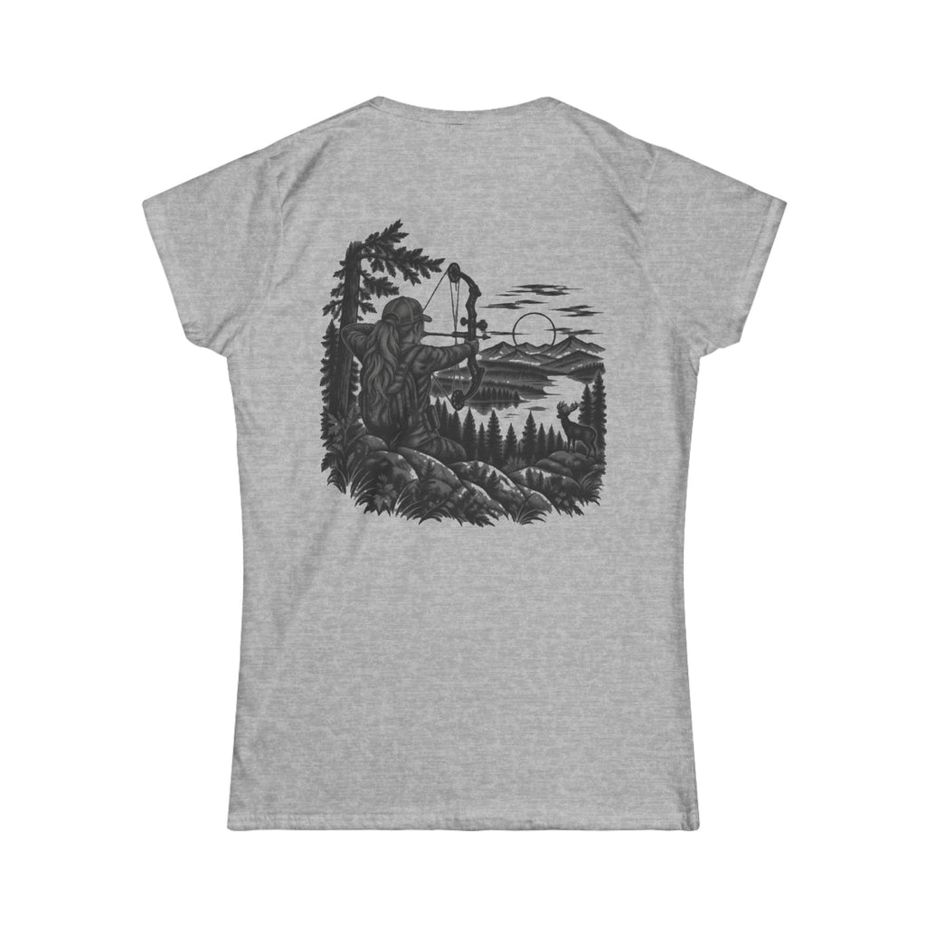 Maine Outdoors Bow Huntress Tee – Women’s Hunting T-Shirt | Cozy Chaos Co.