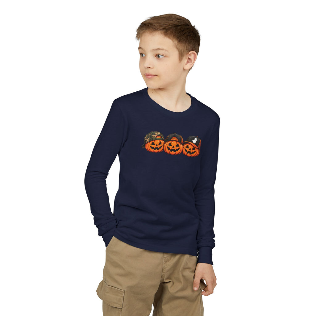 Cool Pumpkin Crew Kids Halloween Sweatshirt | Cozy Chaos Kid 🎃🧢👻