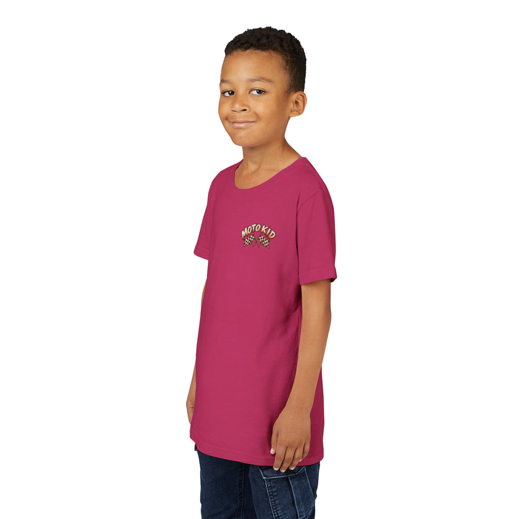 Moto Kid Motocross Tee | Dirt Bike Racing Kids Shirt | Cozy Chaos Co. 🏁🏍️⚡