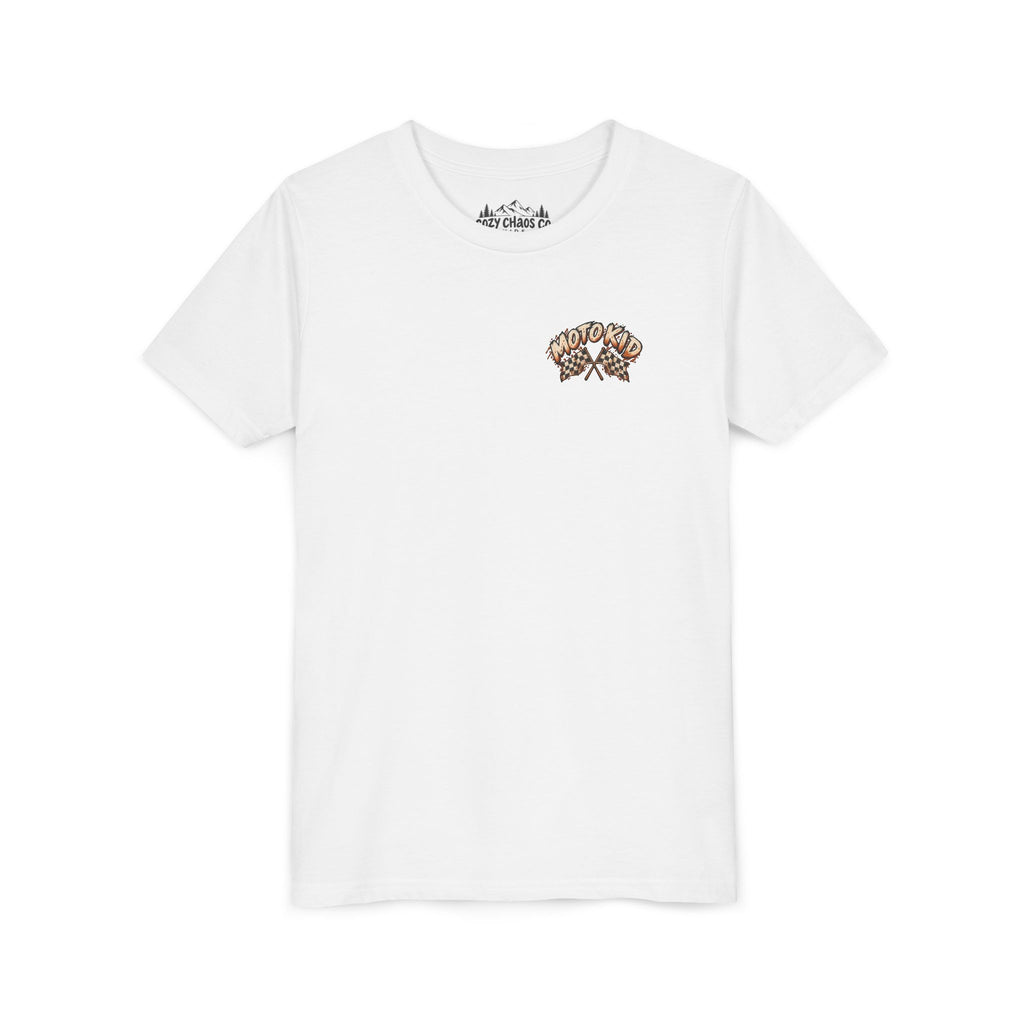 Moto Kid Motocross Tee | Dirt Bike Racing Kids Shirt | Cozy Chaos Co. 🏁🏍️⚡