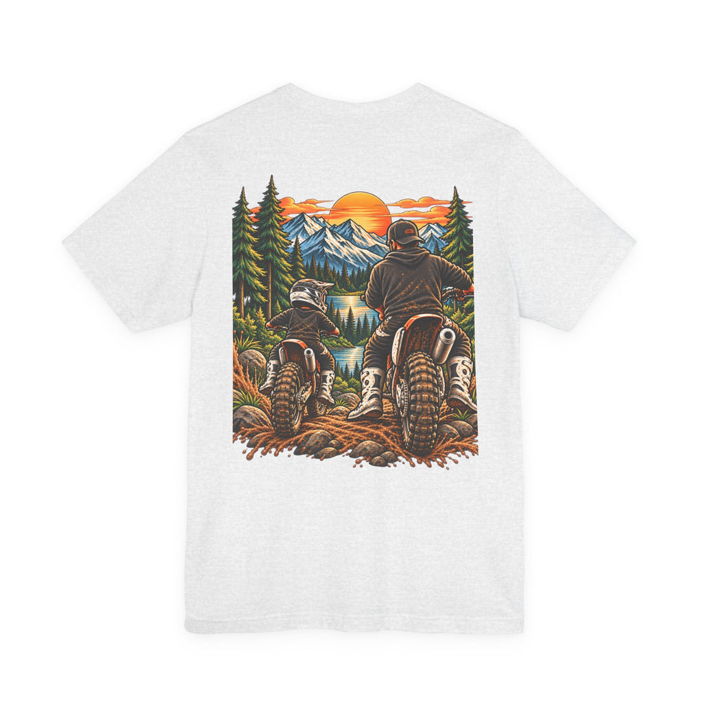 Moto Dad & Mini Adventure Tee | Father & Son Dirt Bike Shirt | Cozy Chaos Co. 🏍️🏁🌲