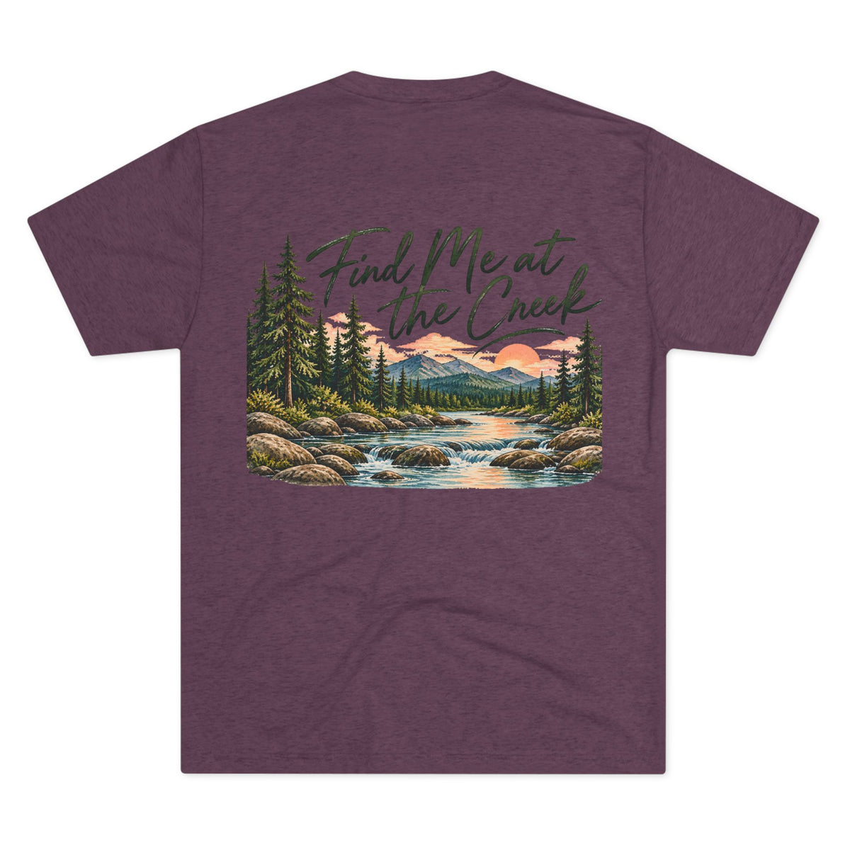 Find Me at the Creek – Maine Outdoors Graphic Tee 🌲