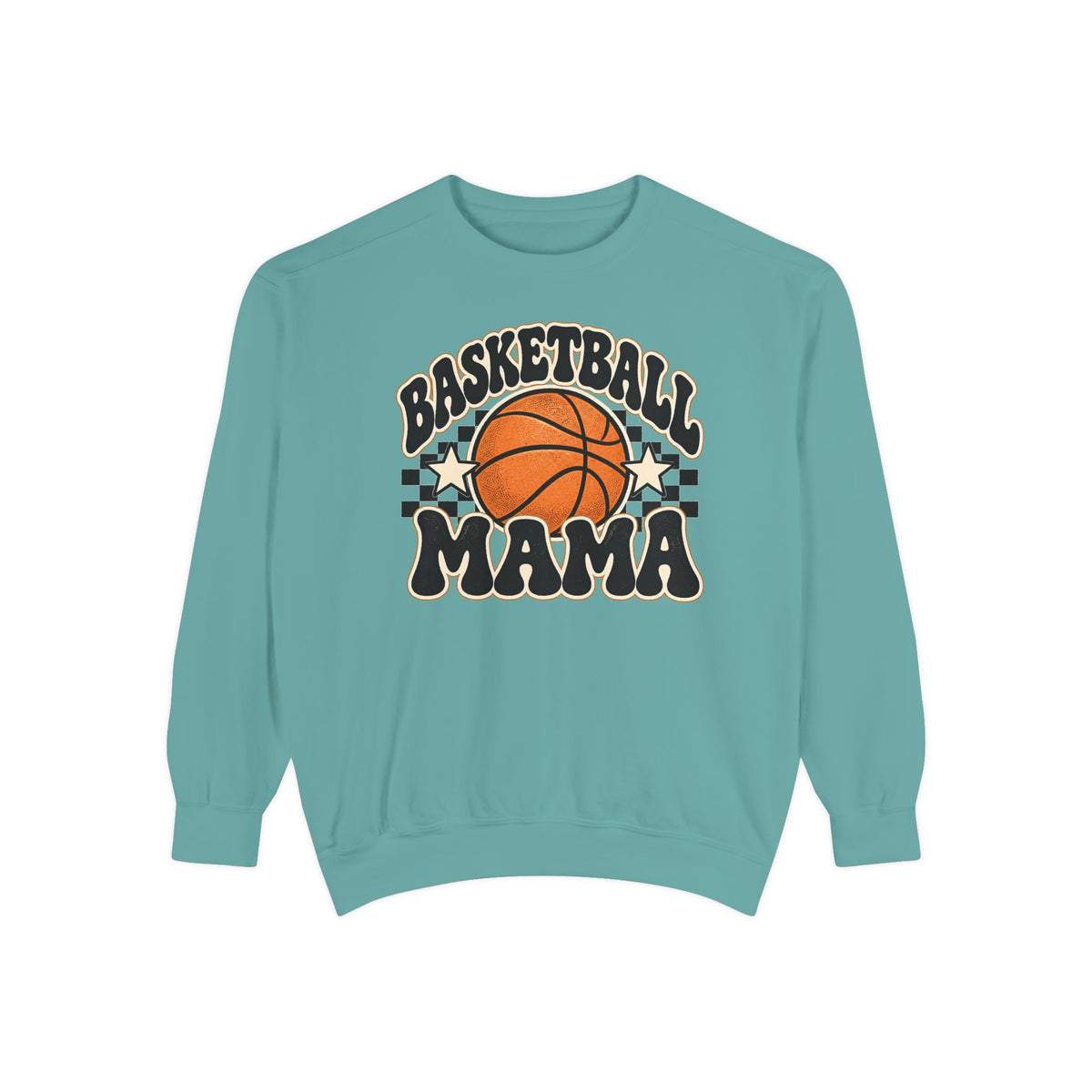 Basketball Mama Retro Game Day Crewneck Sweatshirt 🏀