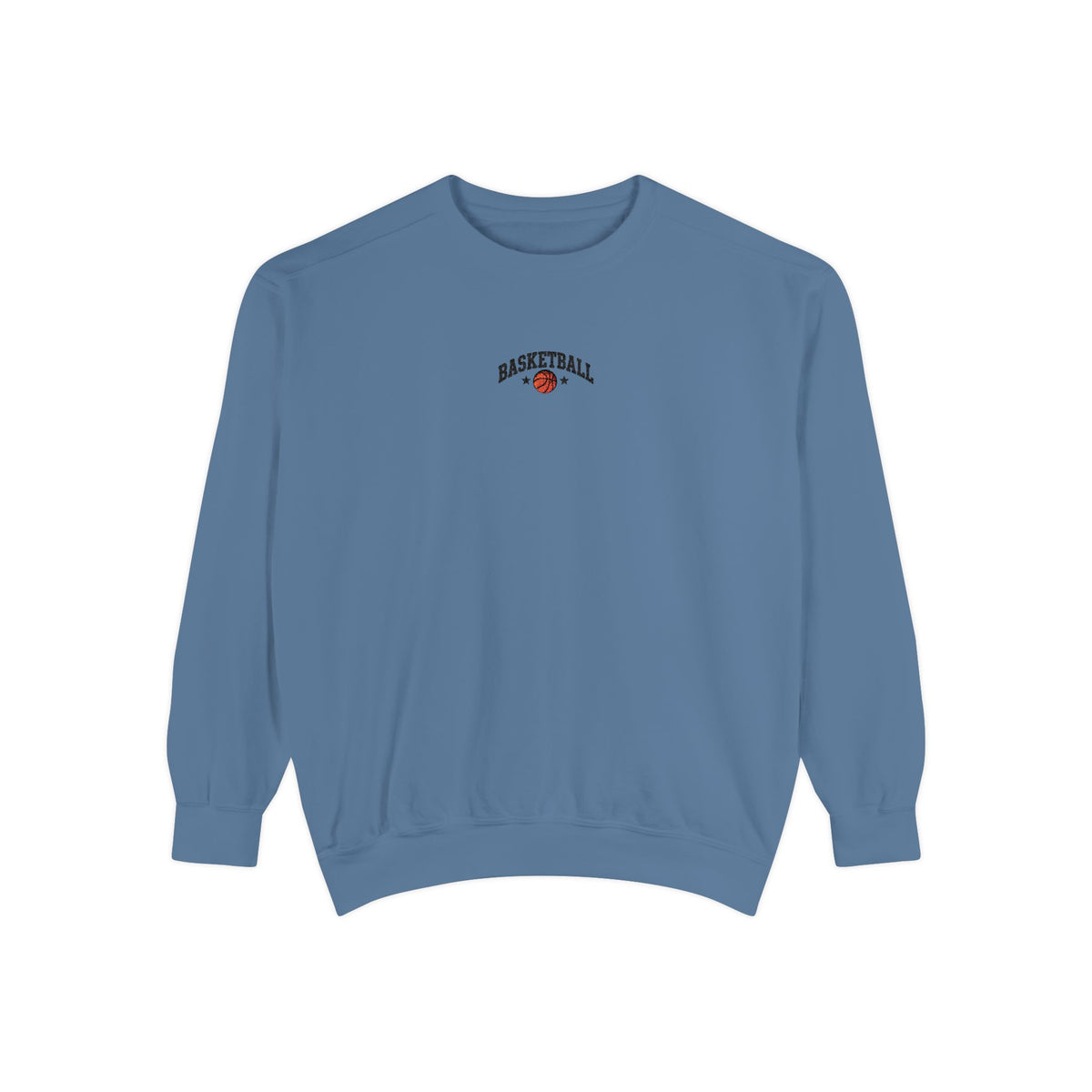 Basketball Embroidery-Look Crewneck Sweatshirt 🏀