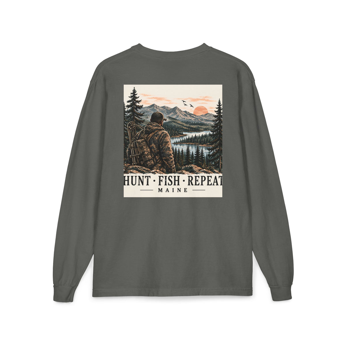 Hunt • Fish • Repeat Maine Outdoors Tee | Cozy Chaos Co.