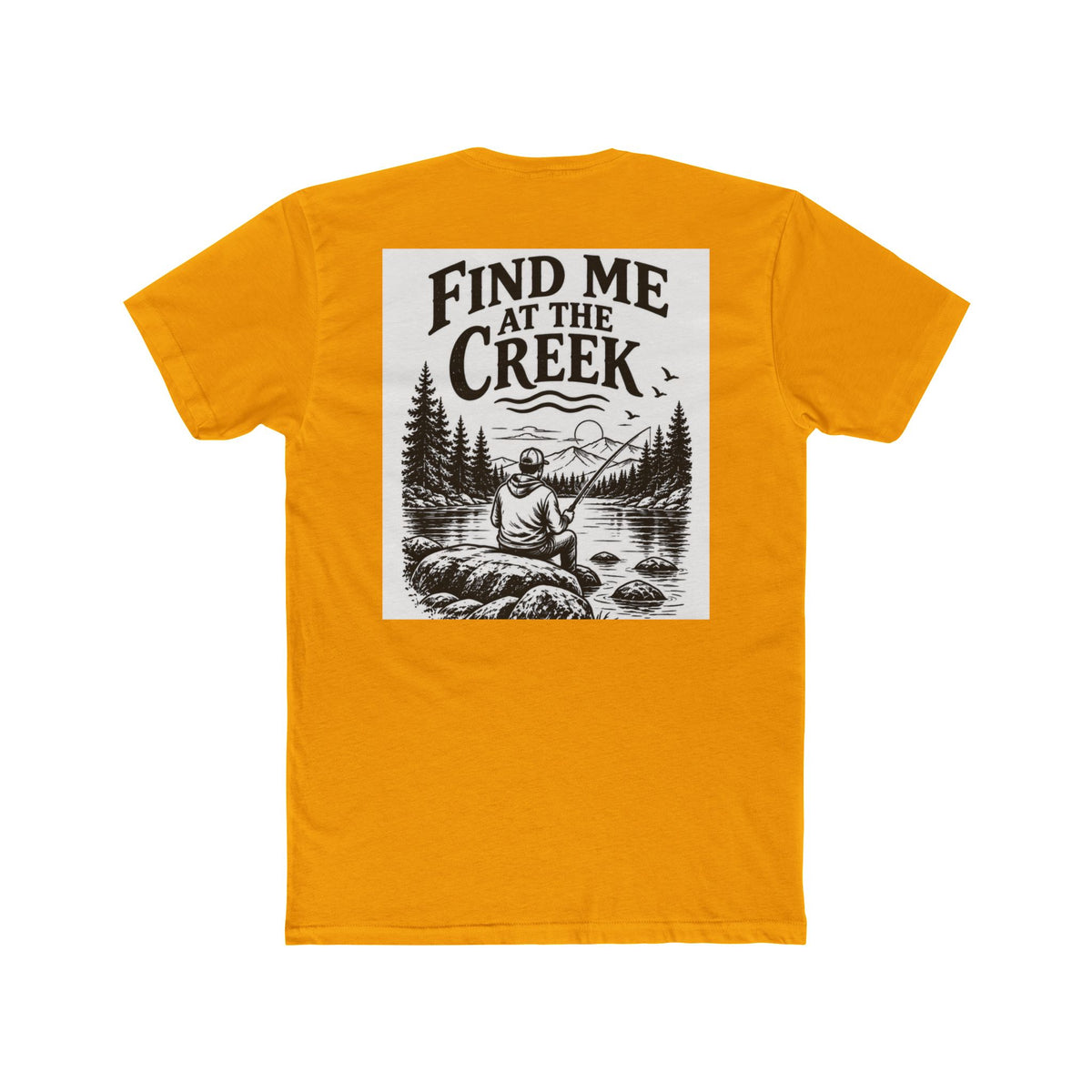 Find Me at the Creek – Men’s Fishing & Outdoors Tee | Cozy Chaos Co. 🎣🌲