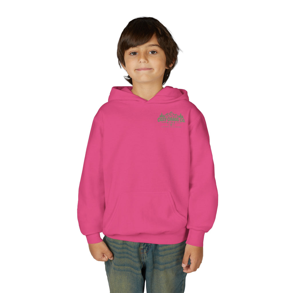 Maine Grown Kids Sweatshirt – Cozy Outdoor Pine Tree & Sunset Crewneck