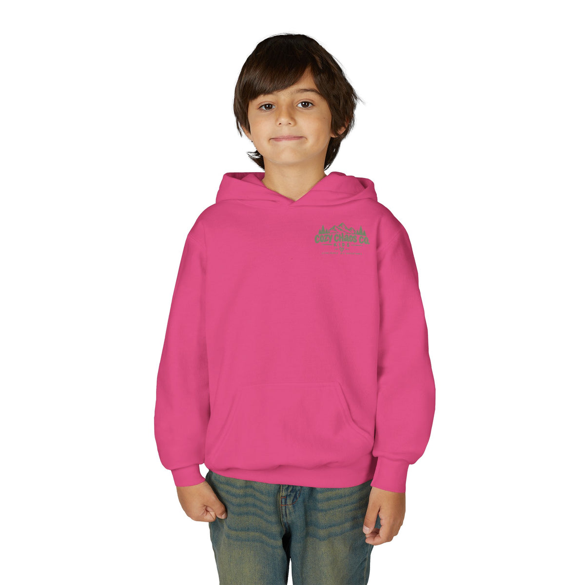 Maine Grown Kids Sweatshirt – Cozy Outdoor Pine Tree & Sunset Crewneck