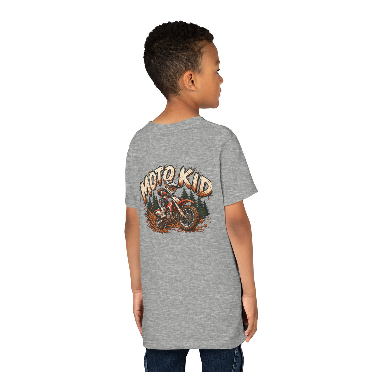 Moto Kid Motocross Tee | Dirt Bike Racing Kids Shirt | Cozy Chaos Co. 🏁🏍️⚡