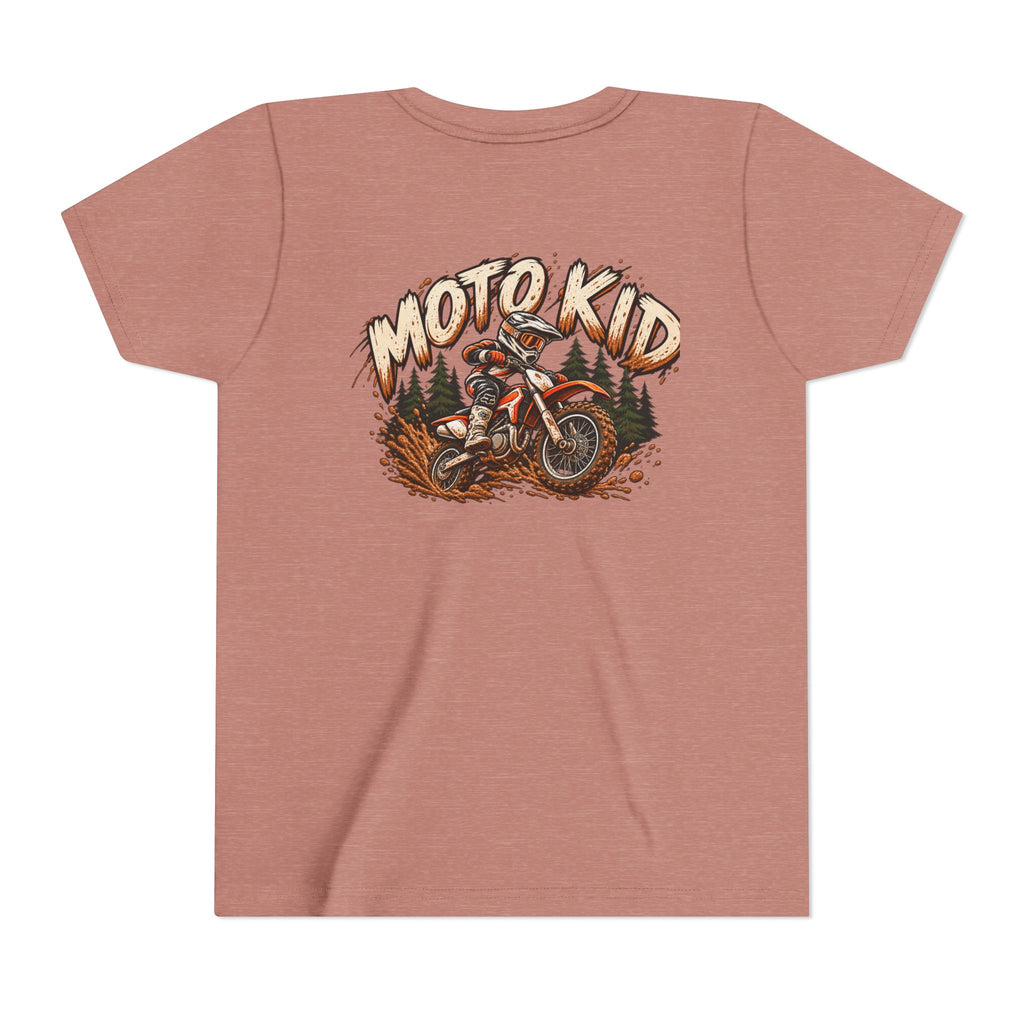 Moto Kid Motocross Tee | Dirt Bike Racing Kids Shirt | Cozy Chaos Co. 🏁🏍️⚡