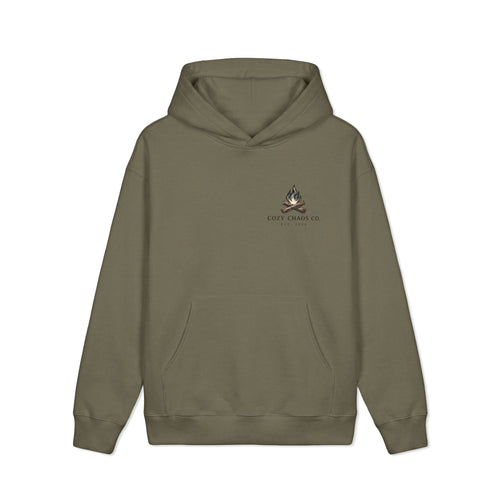 Campfires & Cold Mornings Maine Living Hoodie | Cozy Chaos Co. 🌲🔥