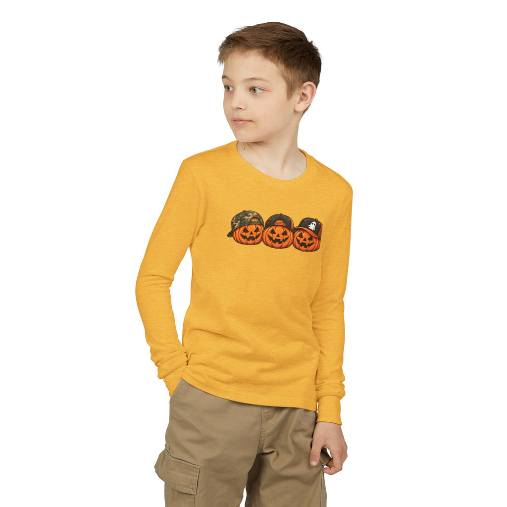 Cool Pumpkin Crew Kids Halloween Sweatshirt | Cozy Chaos Kid 🎃🧢👻