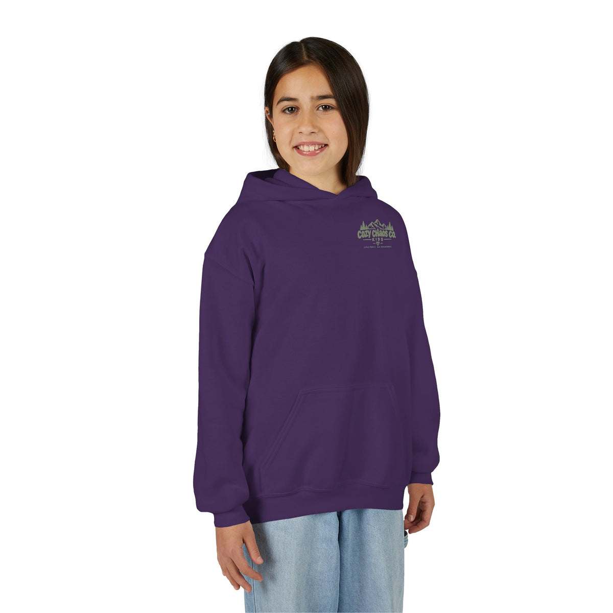 Maine Grown Kids Sweatshirt – Cozy Outdoor Pine Tree & Sunset Crewneck