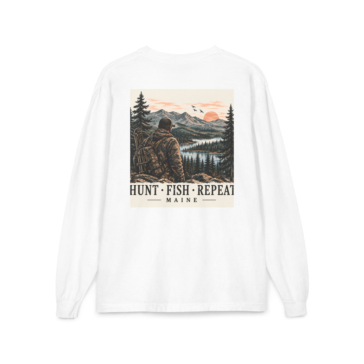 Hunt • Fish • Repeat Maine Outdoors Tee | Cozy Chaos Co.