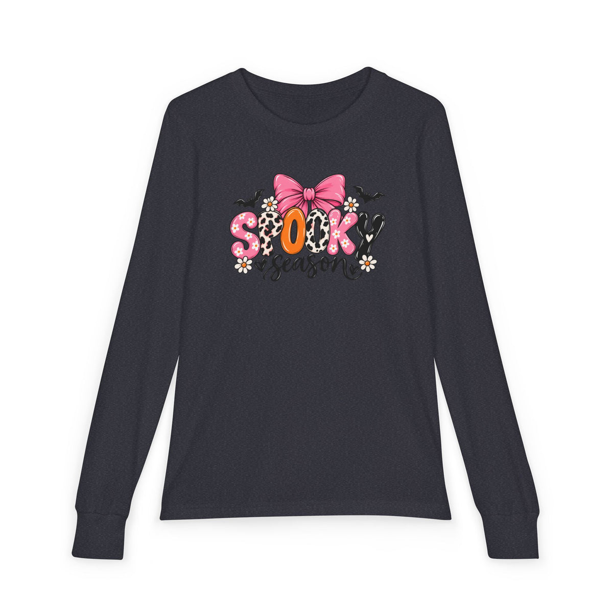 Spooky Season Bow Kids Halloween Sweatshirt | Cozy Chaos Kid