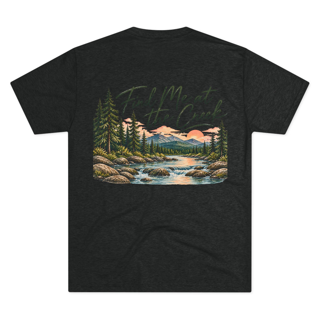 Find Me at the Creek – Maine Outdoors Graphic Tee 🌲