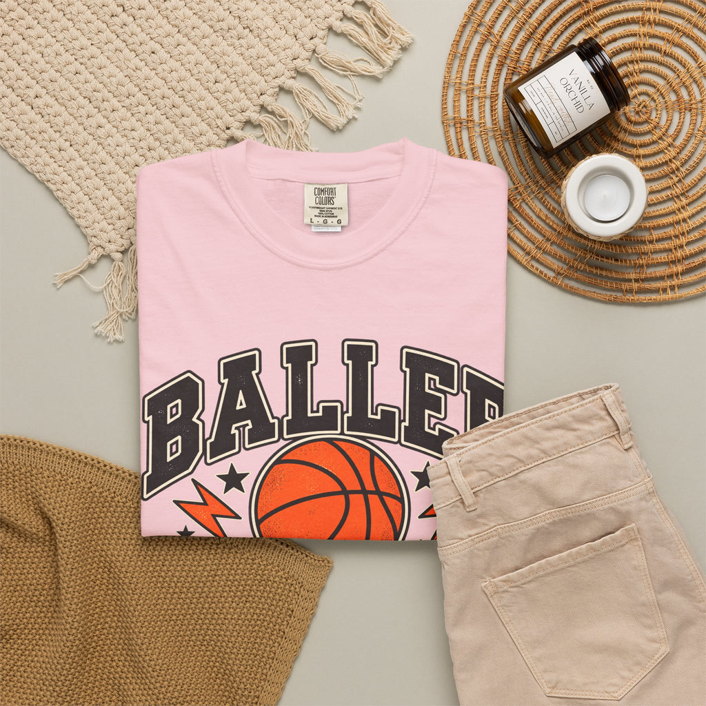 Baller Varsity Basketball Women’s Graphic T-Shirt 🏀