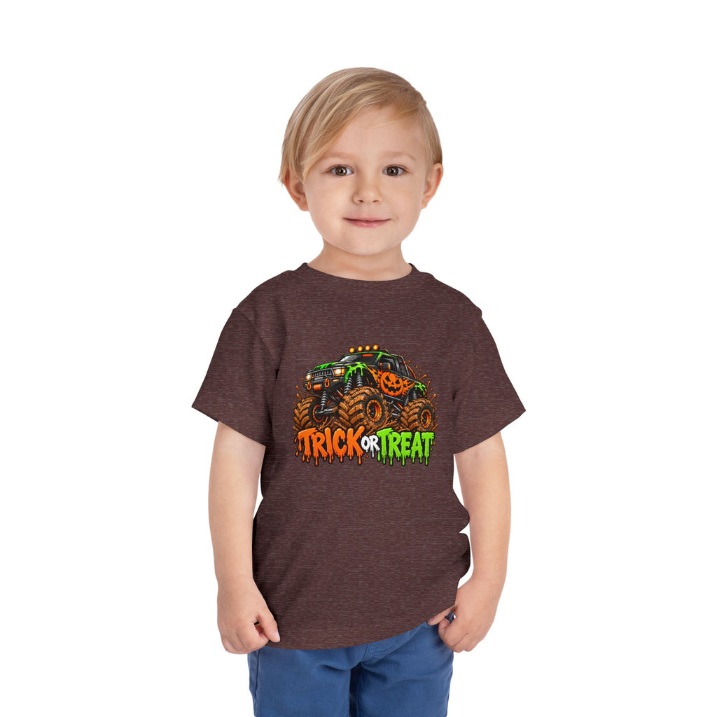 Trick or Treat Monster Truck Toddler Kids Halloween Sweatshirt | Cozy Chaos Kid 🎃🏁👻