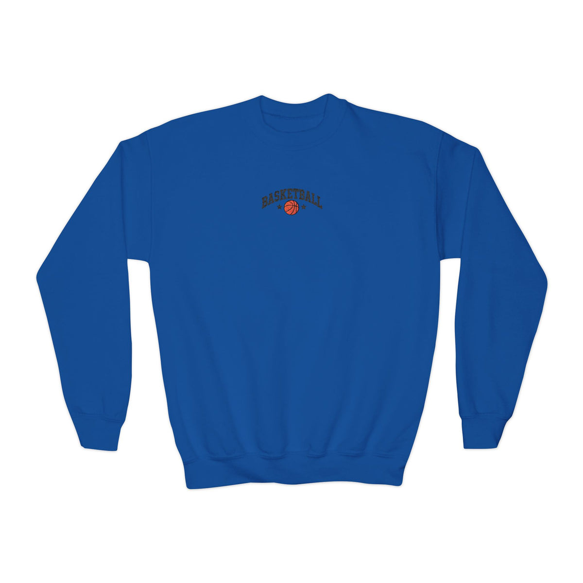 asketball Embroidery-Look Youth Crewneck Sweatshirt 🏀