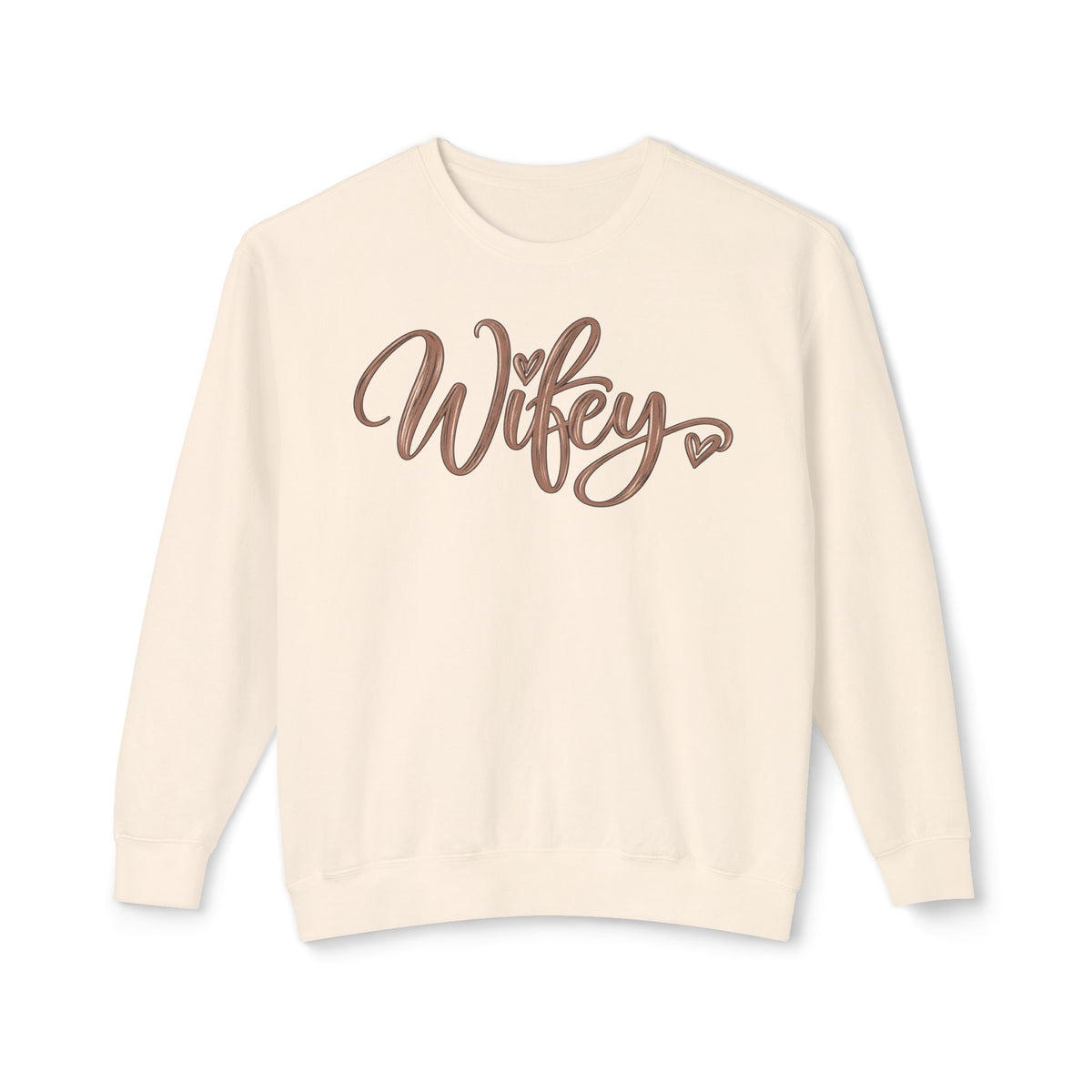 Wifey Crewneck Sweatshirt | Cozy Bridal Sweatshirt | Newlywed Wife Gift | Cute Wife Sweater 💍🤎