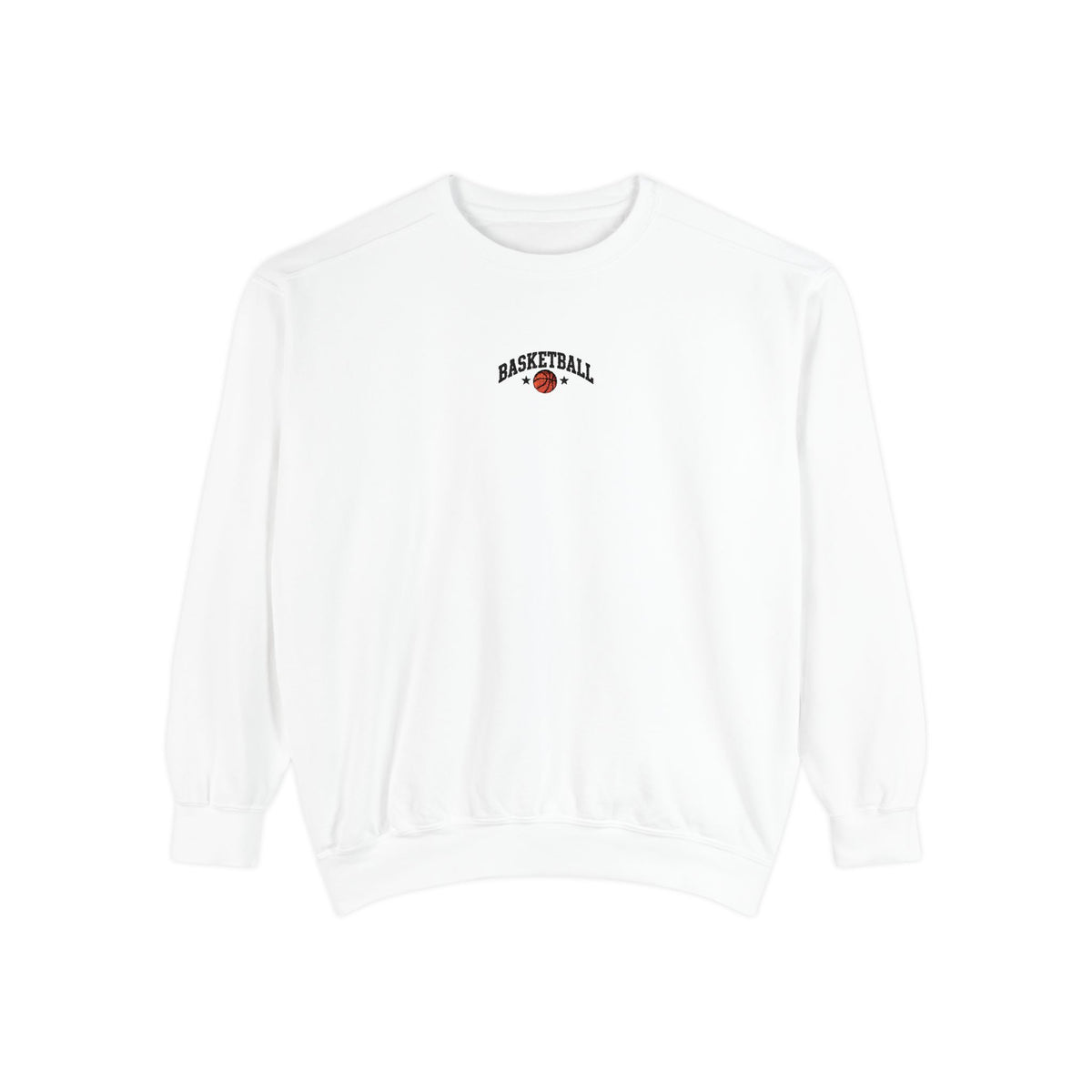 Basketball Embroidery-Look Crewneck Sweatshirt 🏀