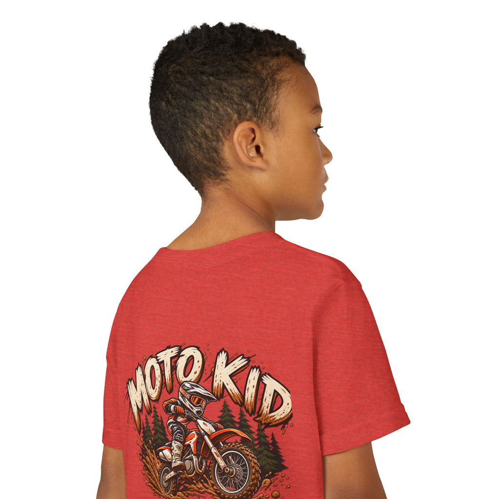 Moto Kid Motocross Tee | Dirt Bike Racing Kids Shirt | Cozy Chaos Co. 🏁🏍️⚡